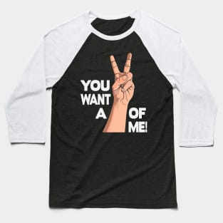 Victory sign fingers Baseball T-Shirt